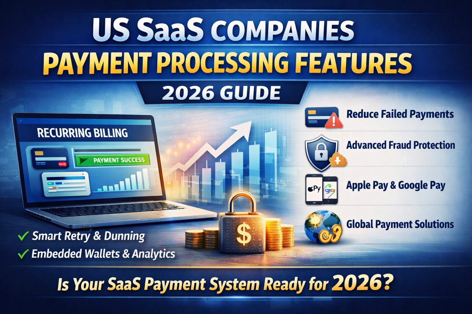 US SaaS companies payment processing features in 2026