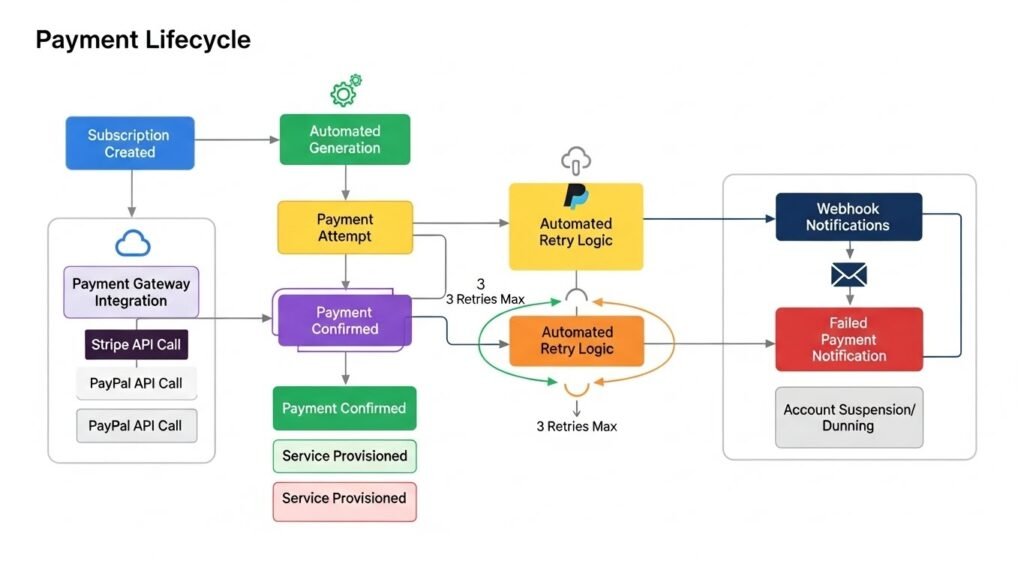 US SaaS companies payment processing features 2026 payment lifecycle automation