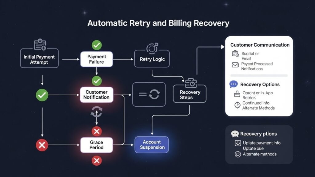 b2c elearning companies recurring payments setup process