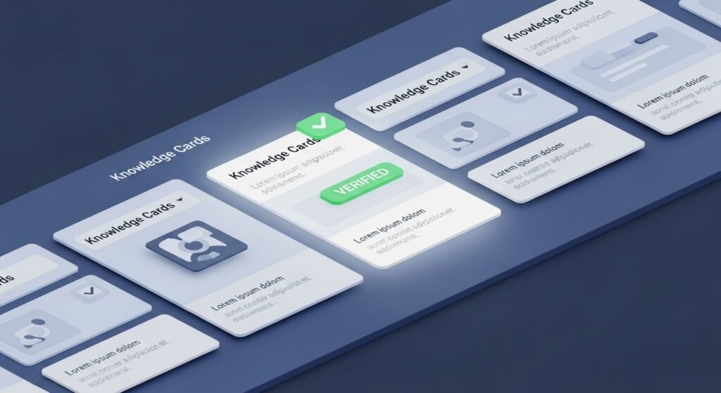  Guru knowledge base dashboard showing verified information cards and modular UI for remote teams.