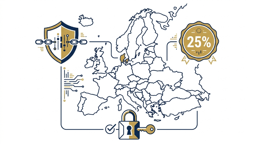 Visual guide to EU GDPR telemetry compliance, digital refund policies, and Danish VAT rules for ESD software.
