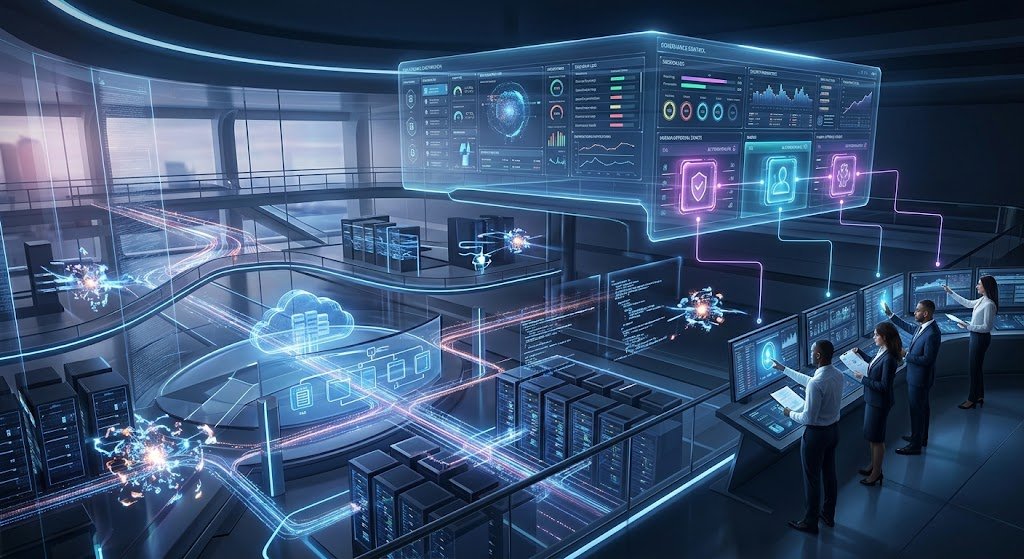 AI agent governance system with monitoring permissions and human control