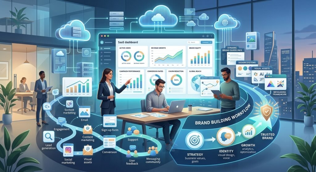 b2b SaaS branding strategy for software companies