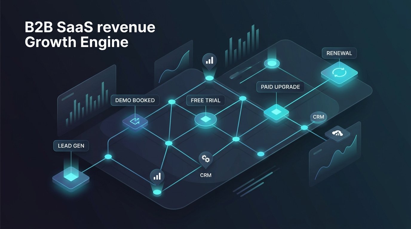 SaaS demand generation strategy 2026 operating model visual representation